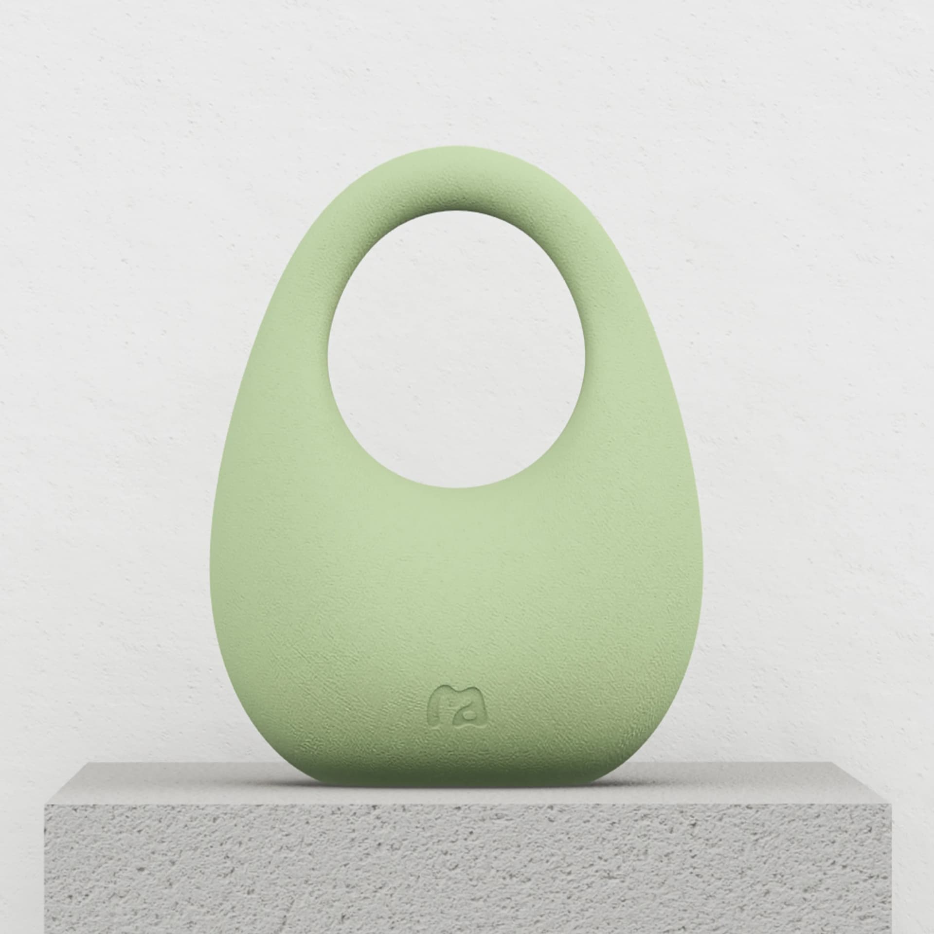 MOVART Kettlebell in Moss Green - front view