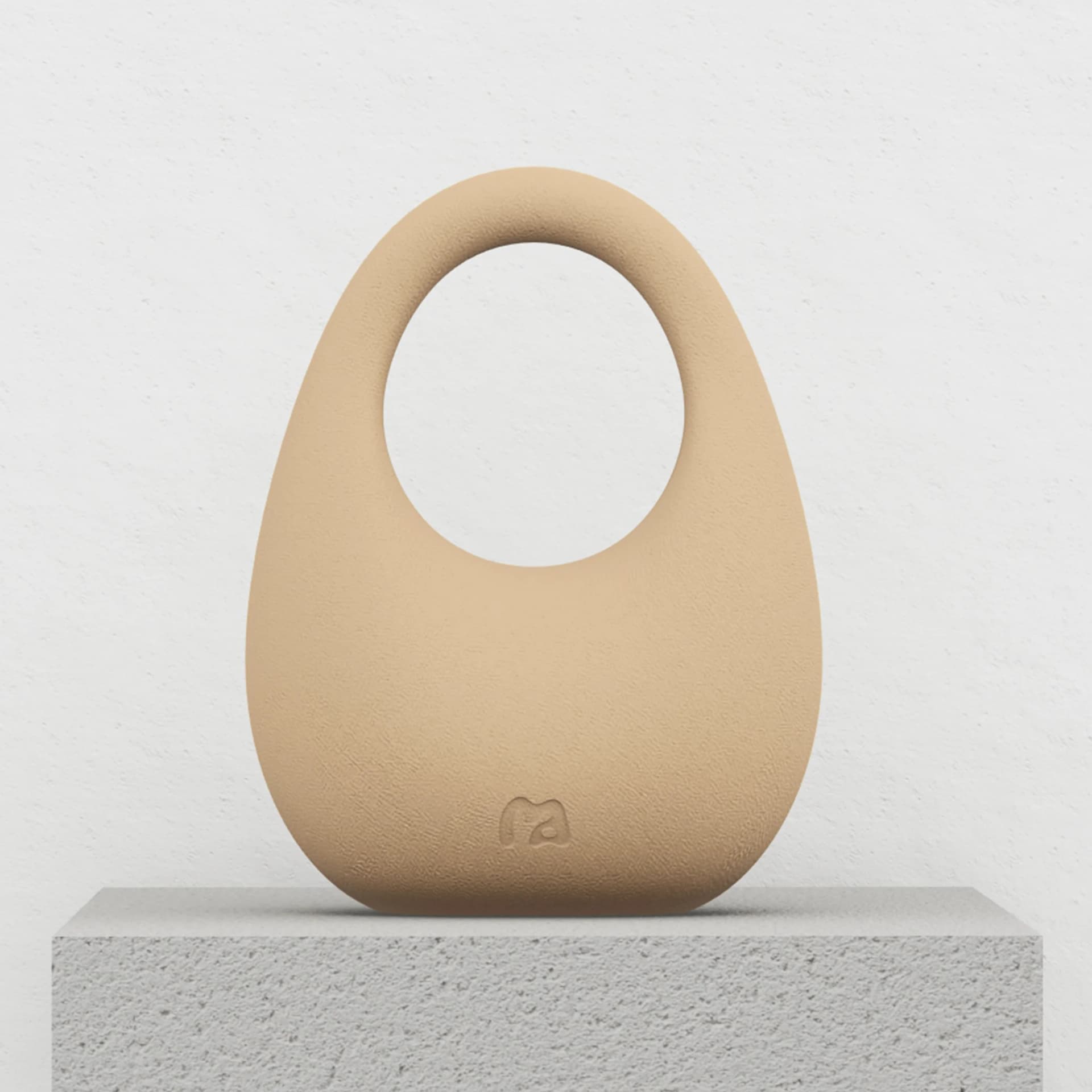 MOVART Kettlebell in Sandstone - front view