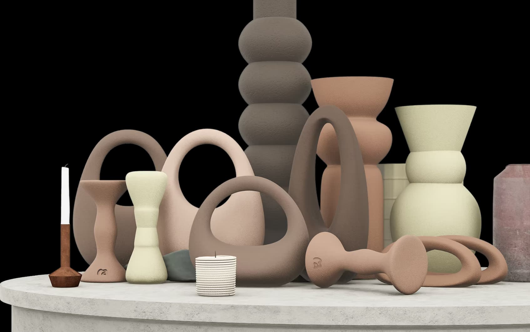 MOVART aesthetic home gym equipment displayed in a modern living room